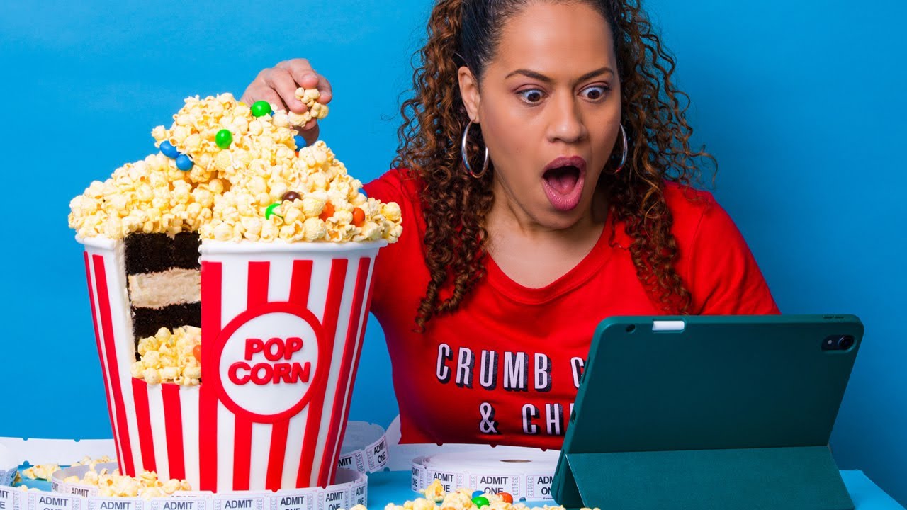 SUPER SIZE Popcorn Cake - Edible Bucket!