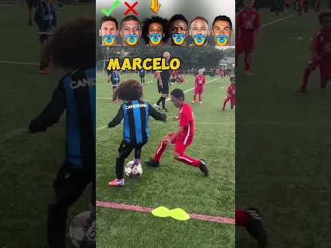 Messi VS Mbappe VS Marcelo VS Vini Jr VS Neymar VS Ronaldo Kids Skills Challenge