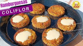🥕🥦¿Tienes COLIFLOR y ZANAHORIA❓ Haz estas HAMBURGUESAS sin gluten ¡Saludables y DELICIOSAS! 🍔🔥