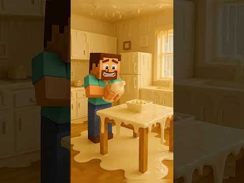 Стив и майонезная катастрофа😅 #minecraft #shorts #funny