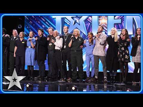 Frontline Singers perform POWERFUL original song | Unforgettable Audition | Britain's Got Talent