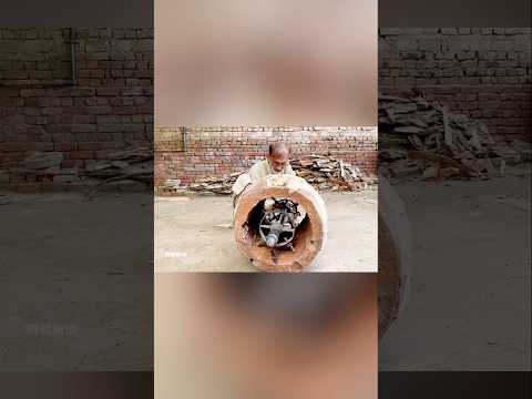 🪘Mind-Blowing Ancient Drum Craft!🔥 #Viral #Shorts #Handmade #Woodworking