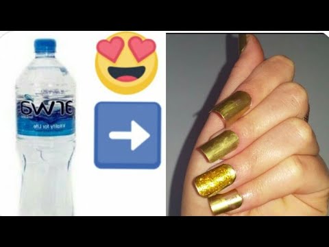 للبنات😱 شاهدي كيفية تحويل قارورة بلاستيكية إلى أظافر راااائعة ستعجبكن😉اكيد