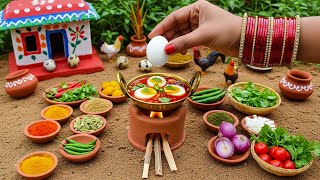 Miniature Kerala Egg Roast Recipe | Mutta Roast Malayalam | Tiny Foodkey