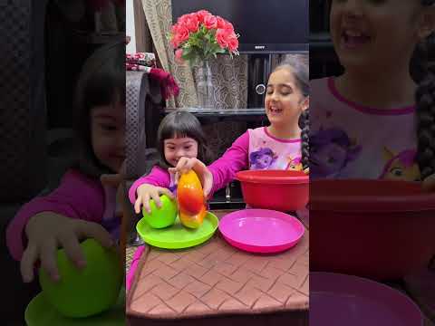 يا حمامي 😱🤦‍♀️ تقسيم التفاح والمانجو 🍎🥭 #دينا_وردة #shorts