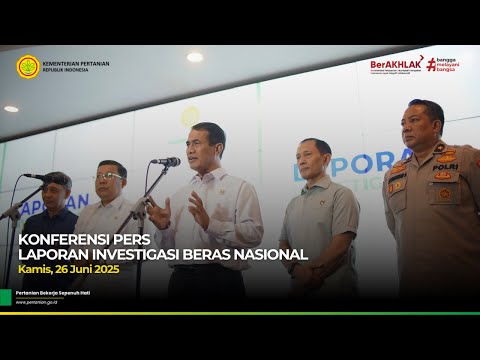 Konferensi Pers Laporan Investigasi Beras Nasional