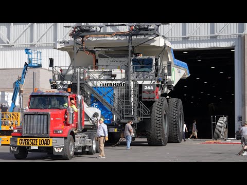 Battery Powered Liebherr T264 Truck Leaving MINExpo 2024