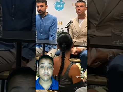 غيره كريستيانو رونالدو علي جورجينا بعد ضحكتها مع إحدى الصحفين