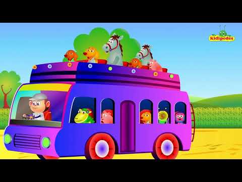 The Wheels On The Bus I Nursery Rhymes I Farm Animals Rhyme Song I Popular Kids Songs I Kid Videos