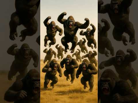 Do gorillas and lions really fight with each other?#Lion #Wildlife #Nature # Gorilla