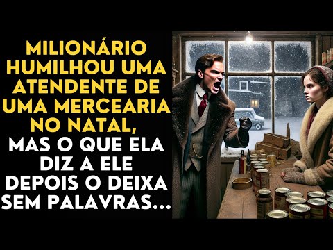 Milionário Humilhou uma Atendente de uma Mercearia no Natal, Mas o Que Ela diz a Ele Depois...