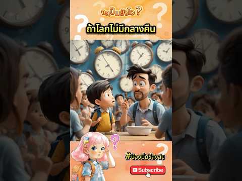 ถ้าโลกไม่มีกลางคืน… จะเป็นยังไง!? | #น้องมิ้มขี้สงสัย #ไม่มีคืนเลย #shorts