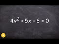 Factoring Quadratics Using the Box Method