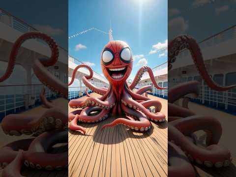 صدمة! 😱 سبايدرمان حصل على قوة الأخطبوط 🐙🕷️ #شورت