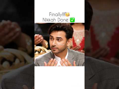 Finally🥳🎉Nikkah Done #kaffara #latest #aliansari #viral #yt #shorts #drama #salar #Sitara #salar