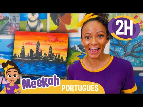 Meekah Faz uma Obra de Arte! 💜 MARATONA DA MEEKAH! 💜 Vídeos Educativos em Português