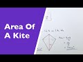 Calculating Kite Area and Diagonals