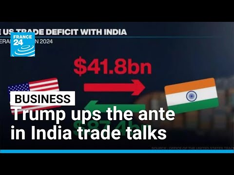 YouTube video thumbnail: Trump ups the Ante in India Trade Talks With 25% Tariff Threat 