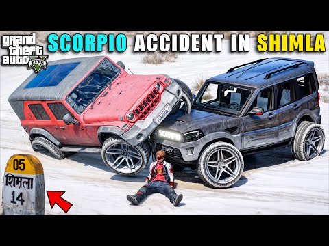 टूट गई SCORPIO फिर से !! 😞 SCORPIO BIGGEST ACCIDENT | GTA V GAMEPLAY | GTA 5