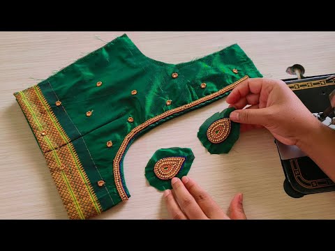 Ari work blouse cutting and stitching very easy way|How to stitch Ari work blouse