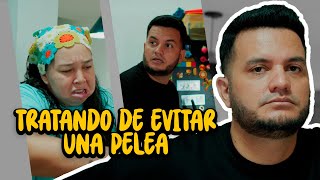TRATANDO DE EVITAR UNA PELEA
