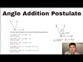 Angle Addition and Measurement Problems