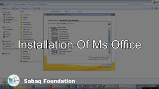 Installation Of Ms Office