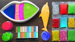 Relaxing Makeup and Slime Mixing - Super Satisfying Slime Video