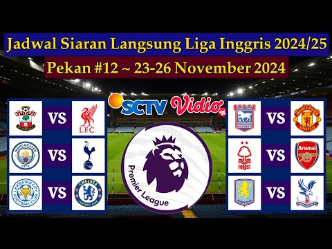 Jadwal Liga Inggris Live SCTV - Ipswich Town vs Man United - EPL 2024/2025 Pekan 12