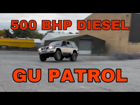 500BHP GU PATROL OM606 DIESEL , 4-WHEEL BURNOUT!!!!! SOUNDS SWEET!!!!