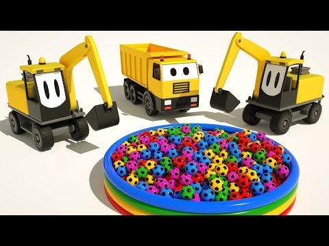 Beam Bridge Construction Car Truck Excavator Tractor Kids Toy