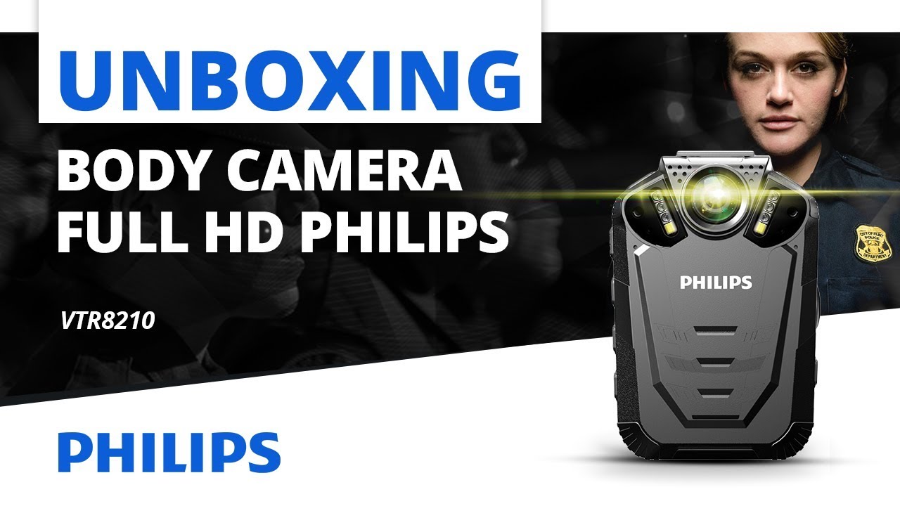 That wide Erupt Body camera Full HD Philips VTR8210 + Card 32 GB inclus, 32 MP - spy-shop.ro