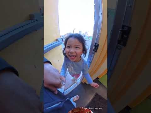#familyvlog Chloe Nearly Left Her Water Bottle—Dad Caught It Just in Time.