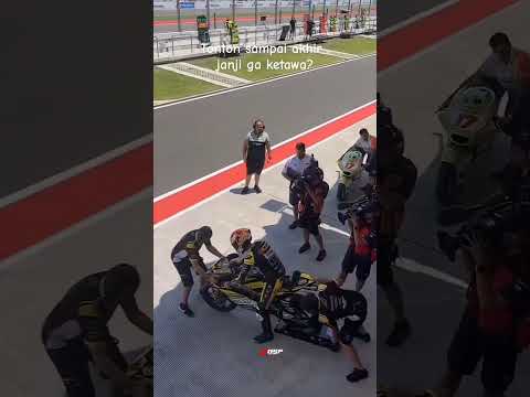DETIK -DETIK CRASH ‼️KEKURANGAN BAN MEDIUM SAAT BELUM PANAS #motogp