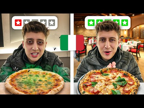 PROBANDO LA PEOR PIZZA DE ITALIA VS LA MEJOR PIZZA 😱