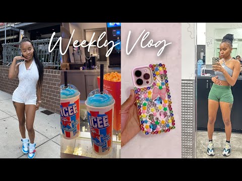 WEEKLY VLOG | Back in the Gym + Movie Date Night + Road Trip + DIY Junk Case & More