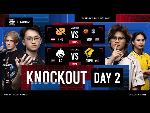 ๐ด LIVE | KNOCKOUT STAGE DAY 2 | MLBB MSC at EWC 2025 | (ENG)