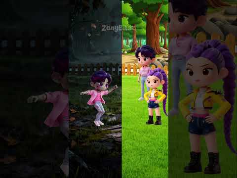 Zombie Jinu vs human dance battle #usa #cartoon #animation #shorts