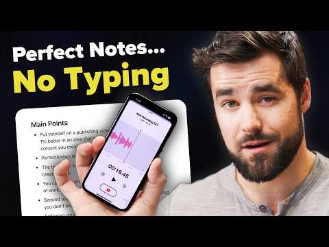 How I Use AI to take perfect notes...without typing