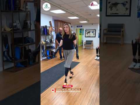 Beautiful Woman with Double Below-Knee Prosthetic Limbs | Gait Training Journey #prostheticjourney