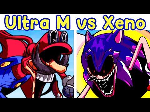 FNF Team ULTRA M vs Team XENOPHANES (Mario's Madness V2 vs Sonic.EXE) Ultimate EXE Showdown