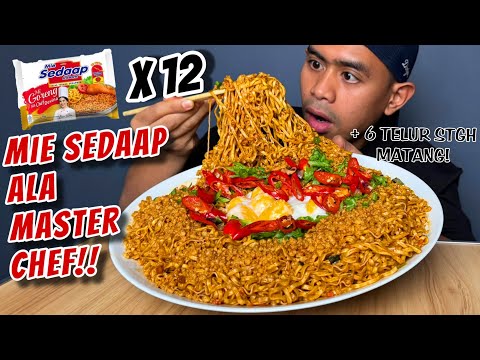 MUKBANG 12 BUNGKUS MIE SEDAAP ALA MASTER CHEF DEVINA HERMAWAN!!