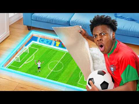 I Built iShowSpeed a Soccer Field in His House!