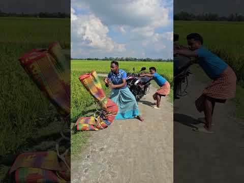 Brother disturbed in the middle of his way on his motorcycle