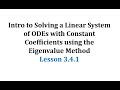 Eigenvalue Method for Solving ODEs