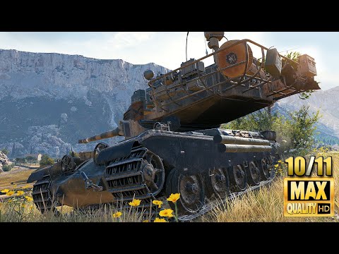 AMX 50 B  Exciting game on Cliff   World of Tanks