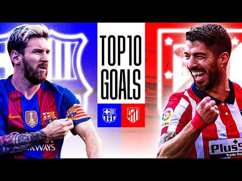 ¡Los 10 MEJORES GOLES del FC BARCELONA vs ATLÉTICO DE MADRID!