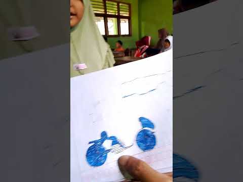 Denis disuruh nulis malah nge gambar motor#shorts