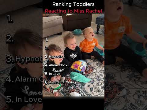 Ranking Toddlers Reacting to Miss Rachel