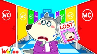 Mommy, Wolfoo Got Lost in the Public Restroom!😲  Kids Safety Tips | Wolfoo Family